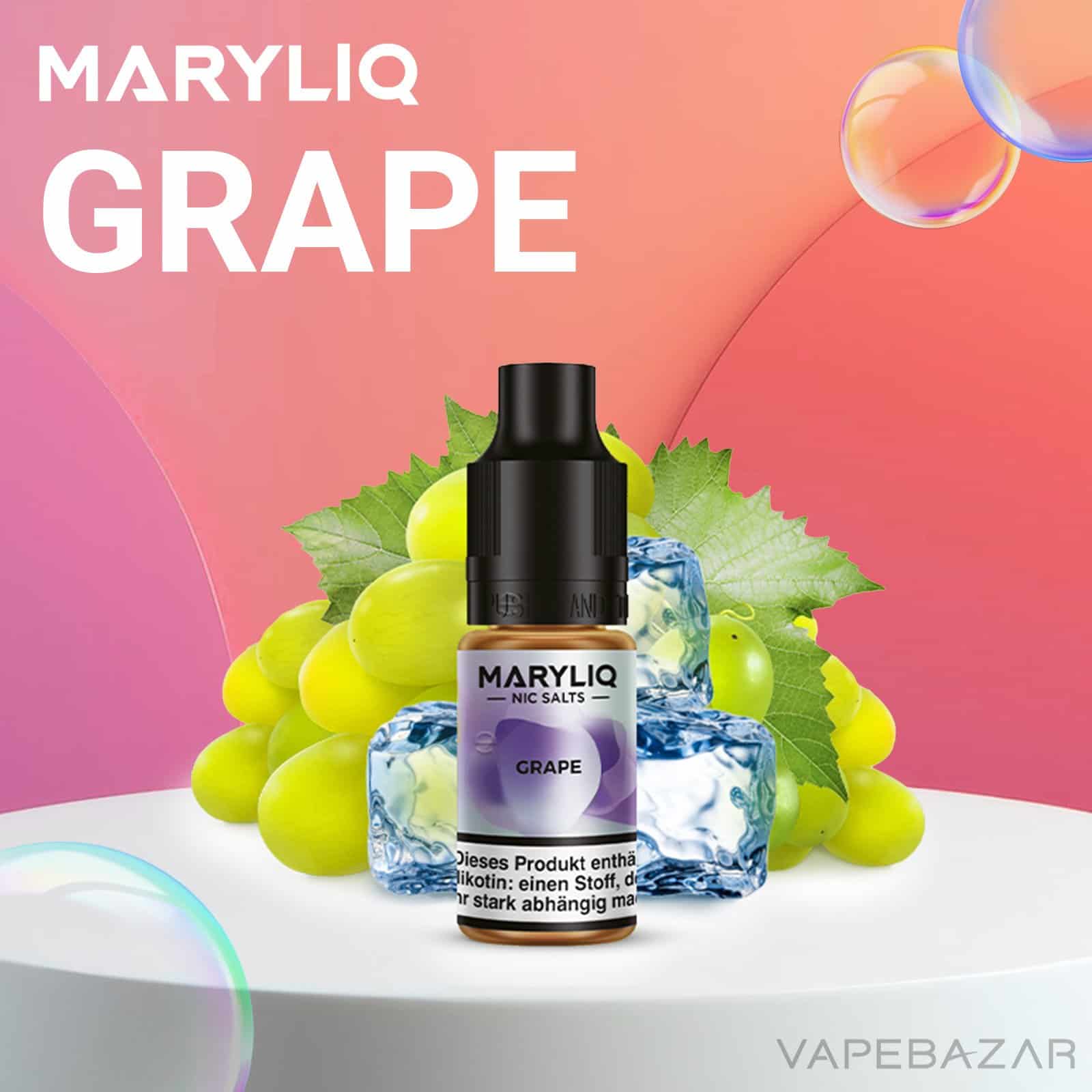 MARYLIQ by Lost Mary Nic Salt Grape | Vapebazar Maryliq By Lost Mary - Nic Salt - Grape - Vapebazar