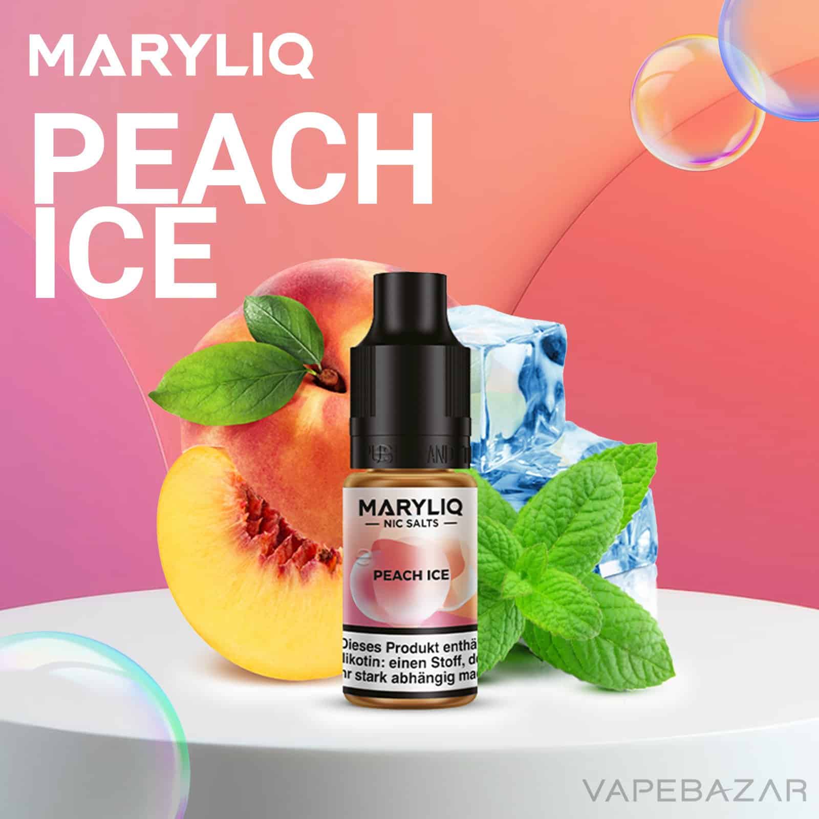 MARYLIQ by Lost Mary Nic Salt Peach Ice | Vapebazar Maryliq By Lost Mary - Nic Salt - Peach Ice - Vapebazar