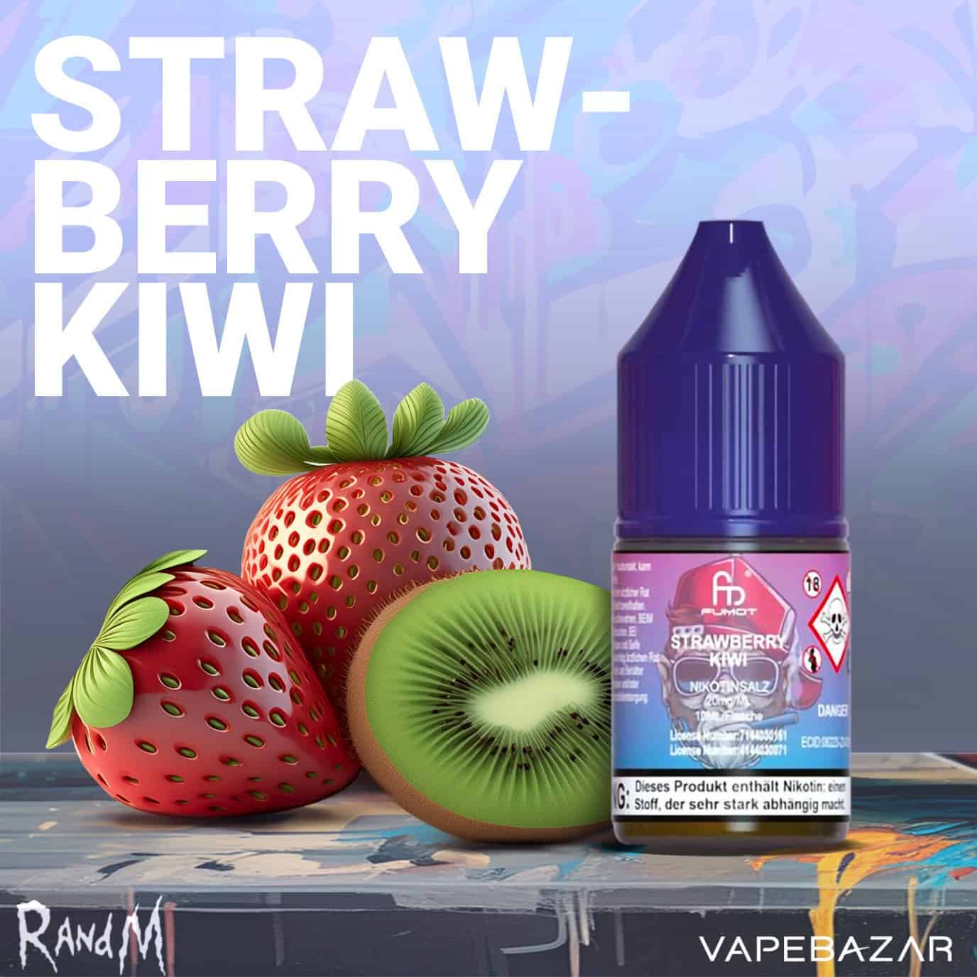 RandM Tornado Liquid Strawberry Kiwi 20mgml Nikotin | Vapebazar Randm Tornado Liquid - Strawberry Kiwi - 20Mg/Ml Nikotin