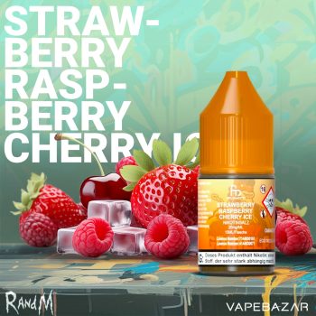 RandM Tornado Liquid - Strawberry Raspberry Cherry Ice - 20mg/ml Nikotin