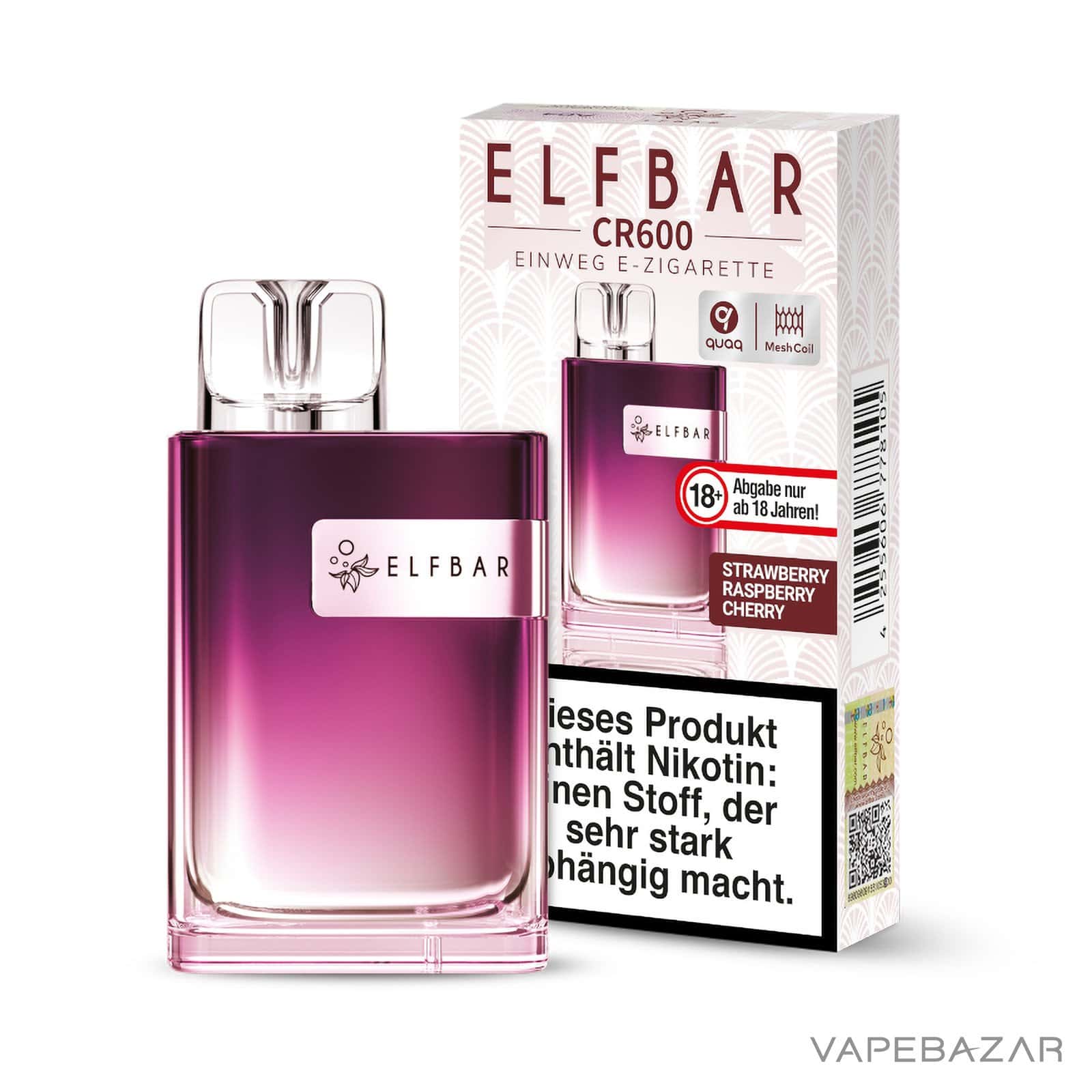 StrawberryRaspberryCherry3 | Vapebazar Vapebazar Elfbar Cr600 Strawberry Raspberry Cherry 3