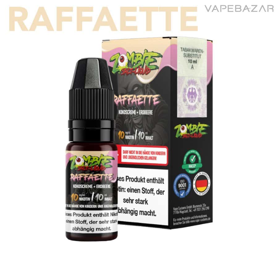 Zombie Liquid Raffaette 02 | Vapebazar Zombie Nikotinsalz Liquid - Raffaette