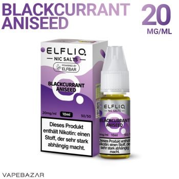 Elfliq Nikotinsalz Liquid 10ml – Blackcurrant Aniseed 20mg/ml Nikotin