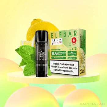 Elf Bar ELFA - Lemon Mint - 2er Pack Prefilled Pods