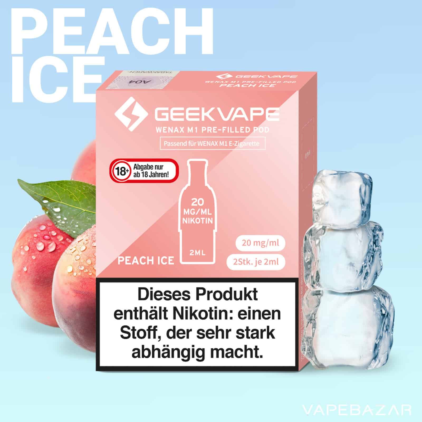 PeachIce | Vapebazar Geekvape Wenax M1 Akku - Red