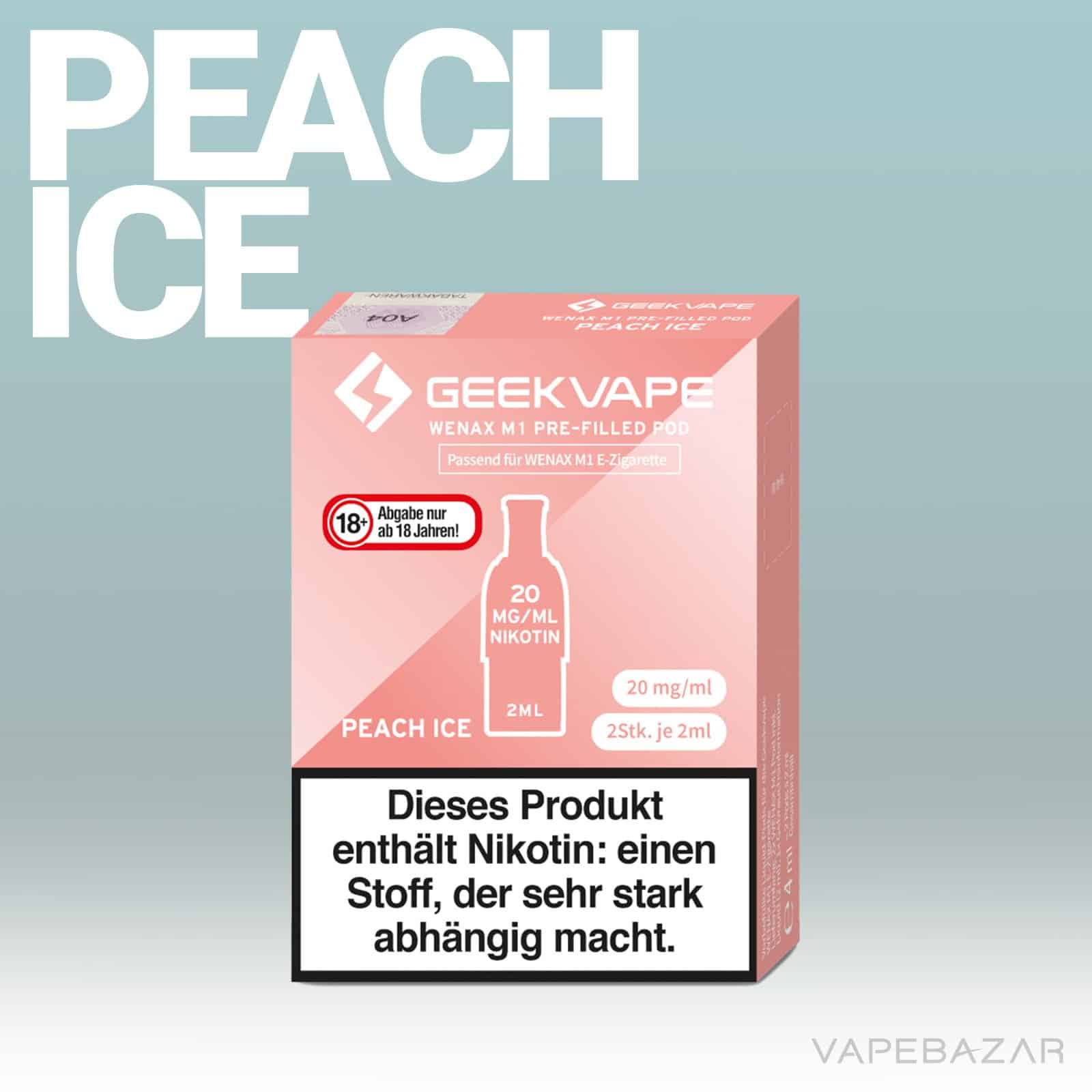 PeachIce2 | Vapebazar Geekvape Wenax M1 Akku - Red