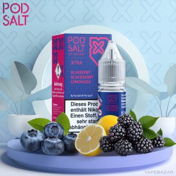 Pod Salt X Nikotinsalz Liquid - Blueberry Blackberry Lemonade