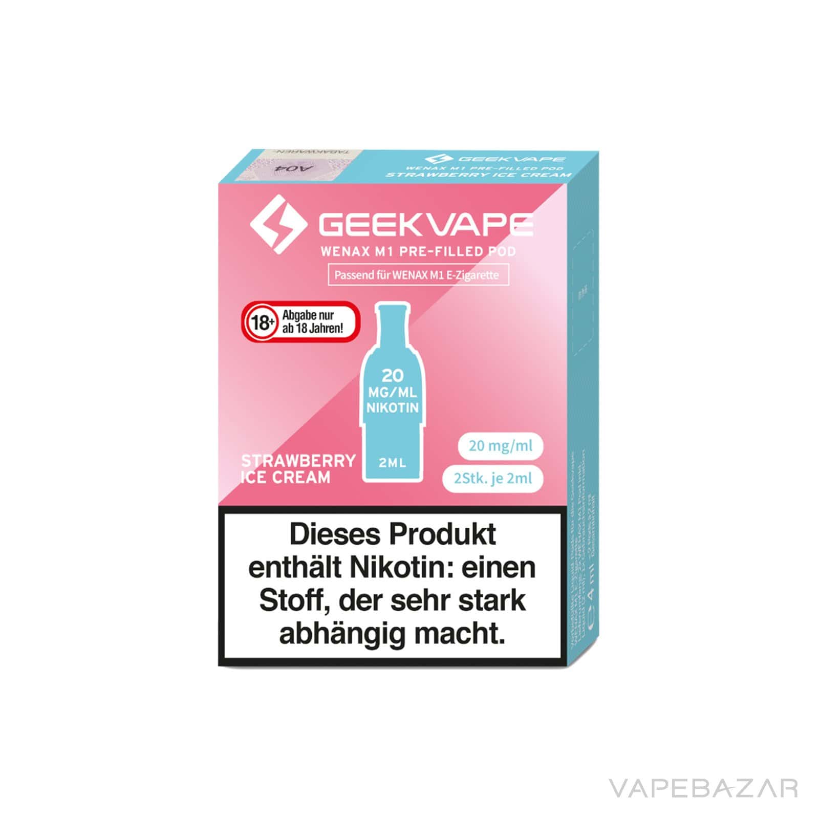 StrawberryIceCream3 | Vapebazar Geekvape Wenax M1 Akku - Red