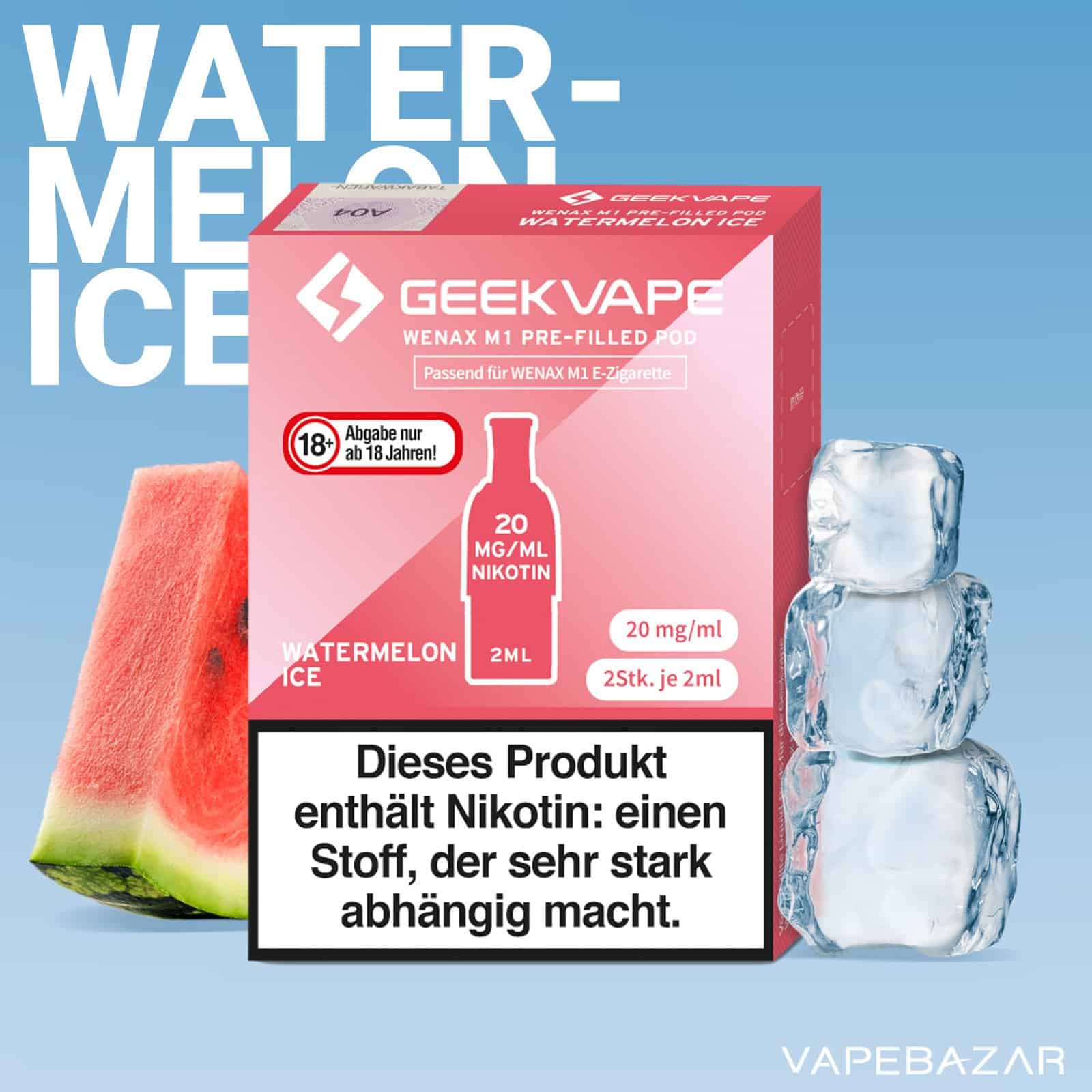 WatermelonIce | Vapebazar Geekvape Wenax M1 Akku - Red