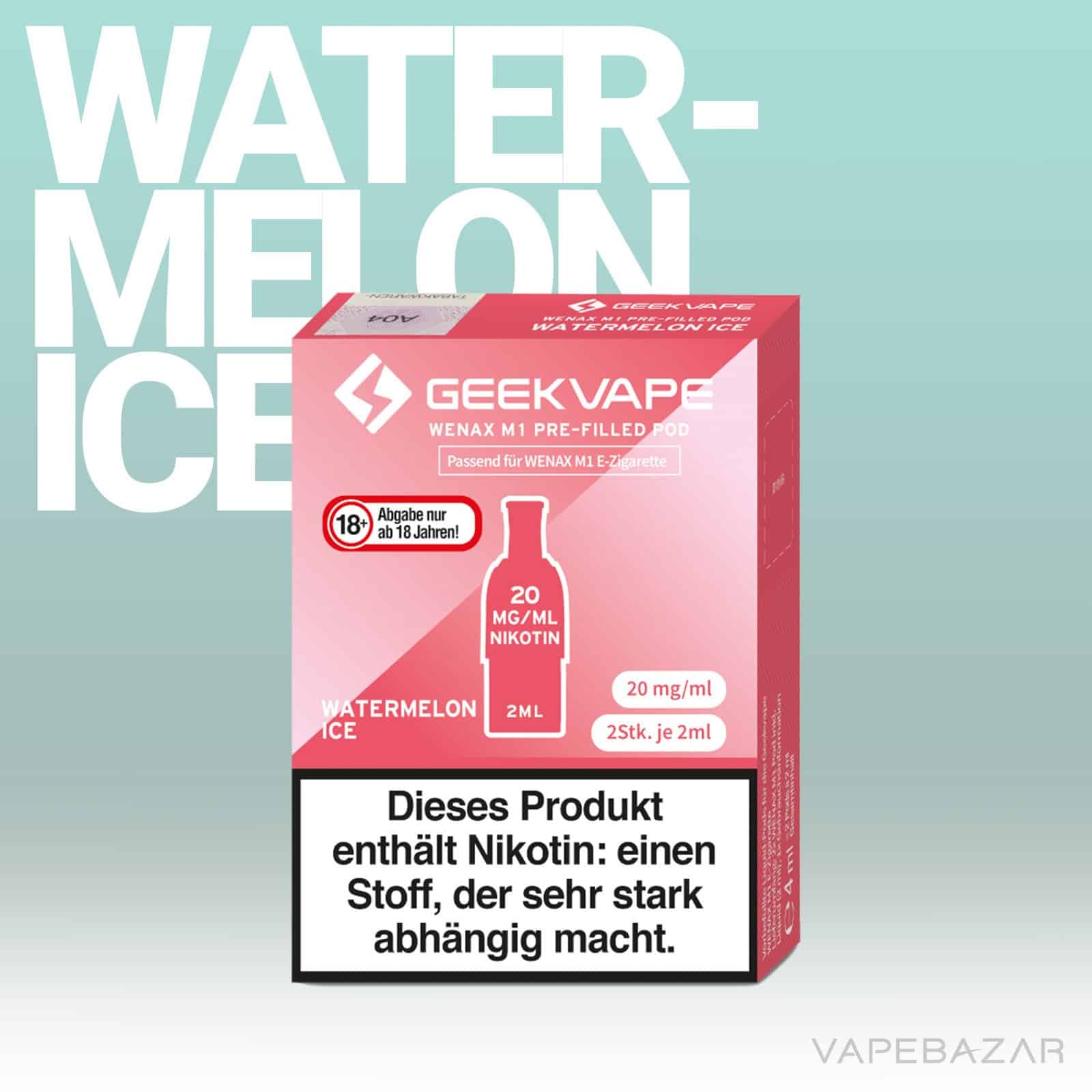 WatermelonIce2 | Vapebazar Geekvape Wenax M1 Akku - Red