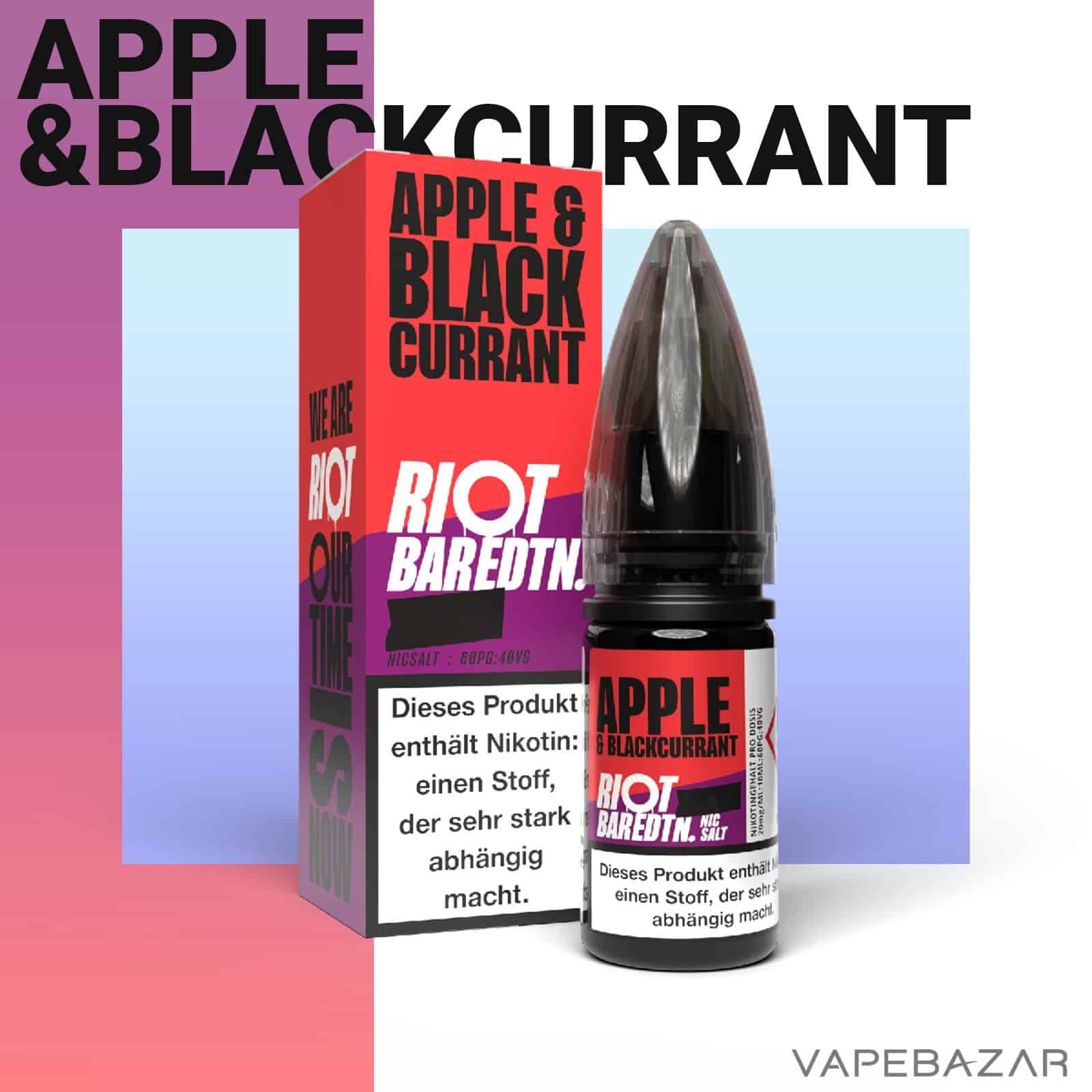 AppleBlackcurrant2 | Vapebazar Vapebazar Riot Salt Bar Edition Apple &Amp; Blackcurrant