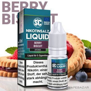 Vapebazar SC Nikotinsalz Liquid Berry Biscuit