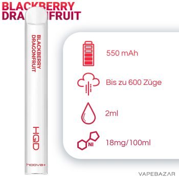 HQD Hoova+ Blackberry Dragonfruit