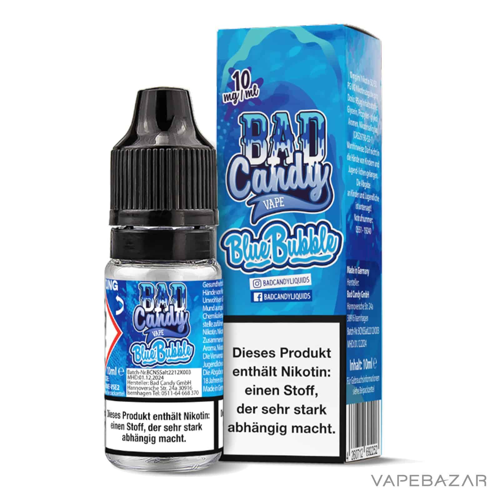 BlueBubble10 1 | Vapebazar Bad Candy Liquid - Blue Bubble