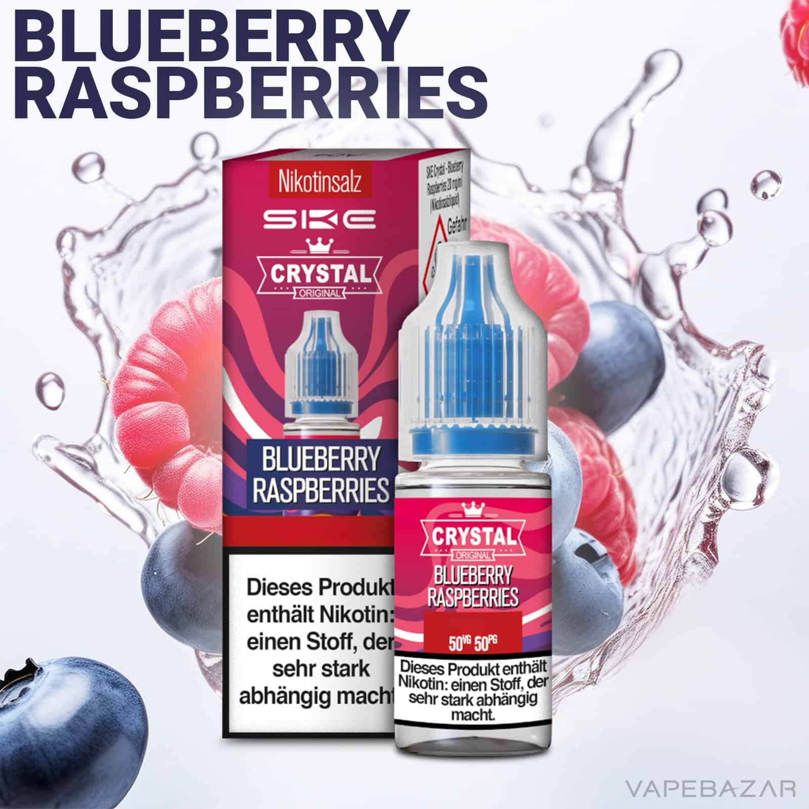 BlueberryRaspberries | Vapebazar Vapebazar Ske Crystal Liquid Blueberry Raspberries