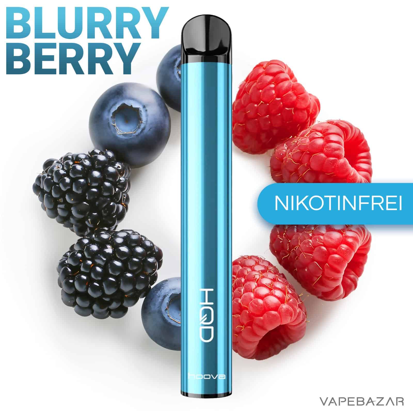 BlurryBerryNikotinfrei | Vapebazar Hqd Hoova Blurry Berry Nikotinfrei