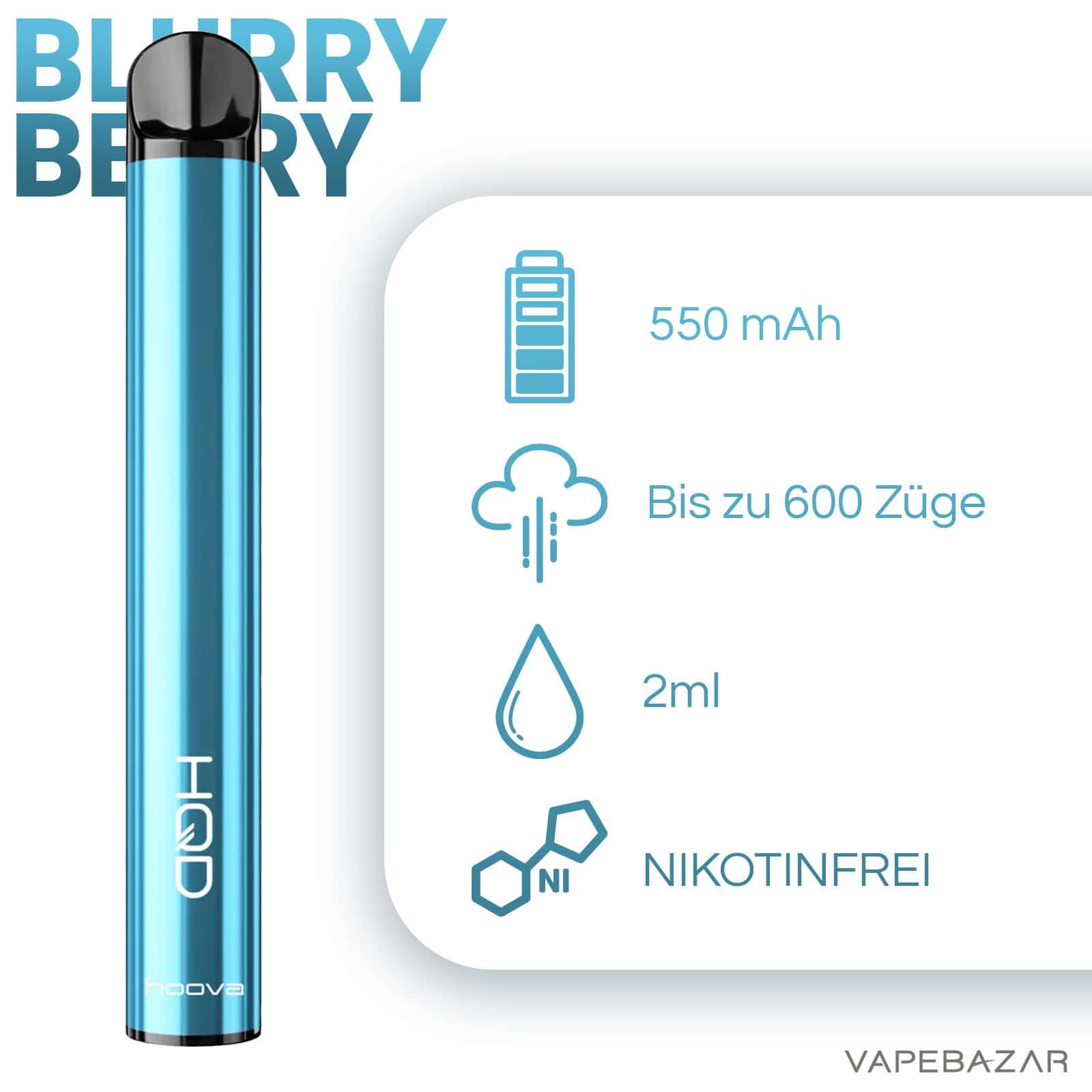 BlurryBerryNikotinfrei2 | Vapebazar Hqd Hoova Blurry Berry Nikotinfrei