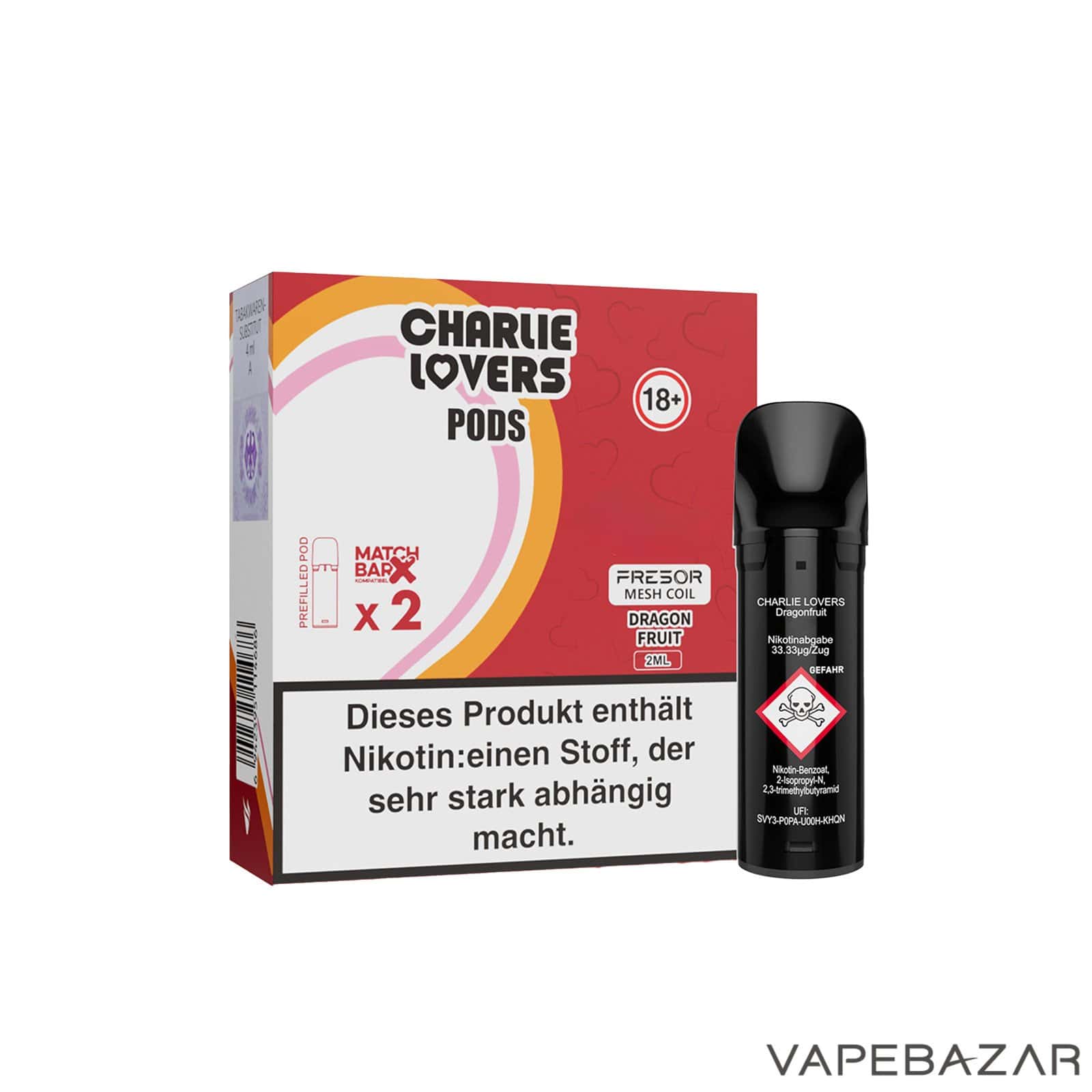 Charlie Lovers Pods Dragon Fruit 3 | Vapebazar Charlie Lovers Pods Dragon Fruit