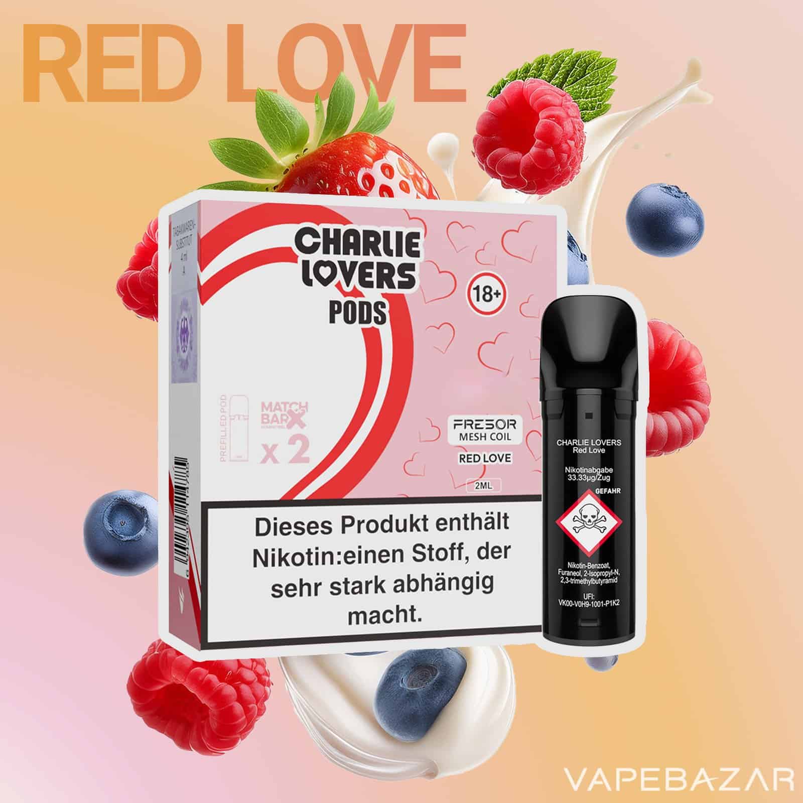 Charlie Lovers Pods Red Love | Vapebazar Charlie Lovers Pods Red Love