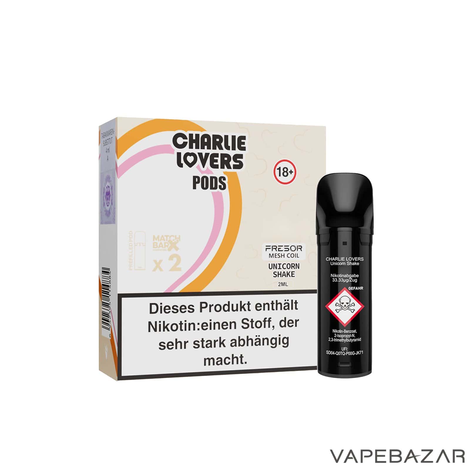 Charlie Lovers Pods Unicorn Shake 3 | Vapebazar Charlie Lovers Pods Unicorn Shake