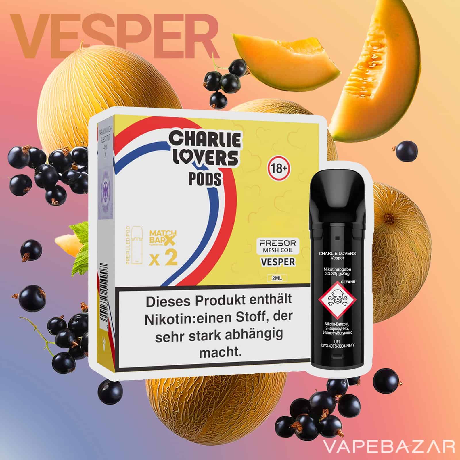 Charlie Lovers Pods Vesper | Vapebazar Charlie Lovers Pods Vesper