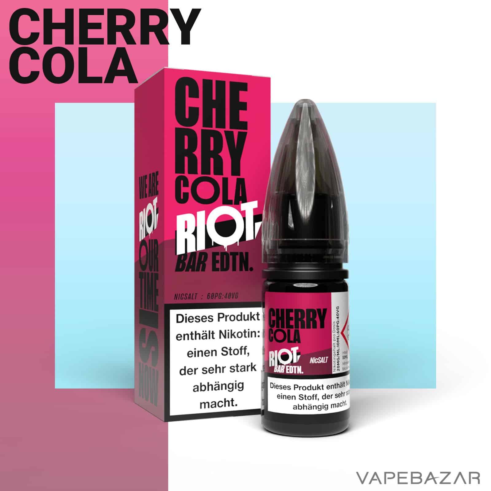 CherryCola2 | Vapebazar Vapebazar Riot Salt Bar Edition Cherry Cola