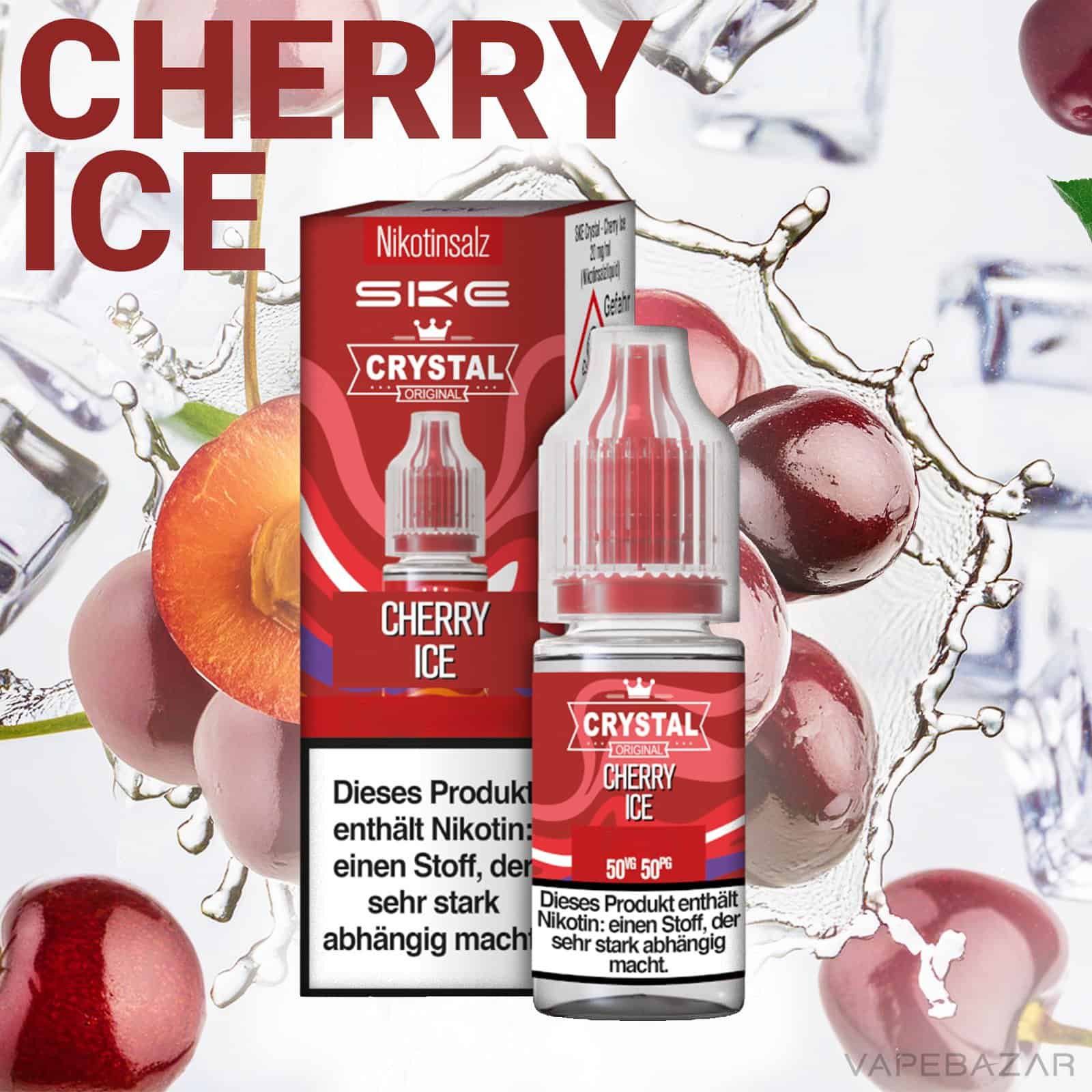 CherryIce | Vapebazar Vapebazar Ske Crystal Liquid Cherry Ice