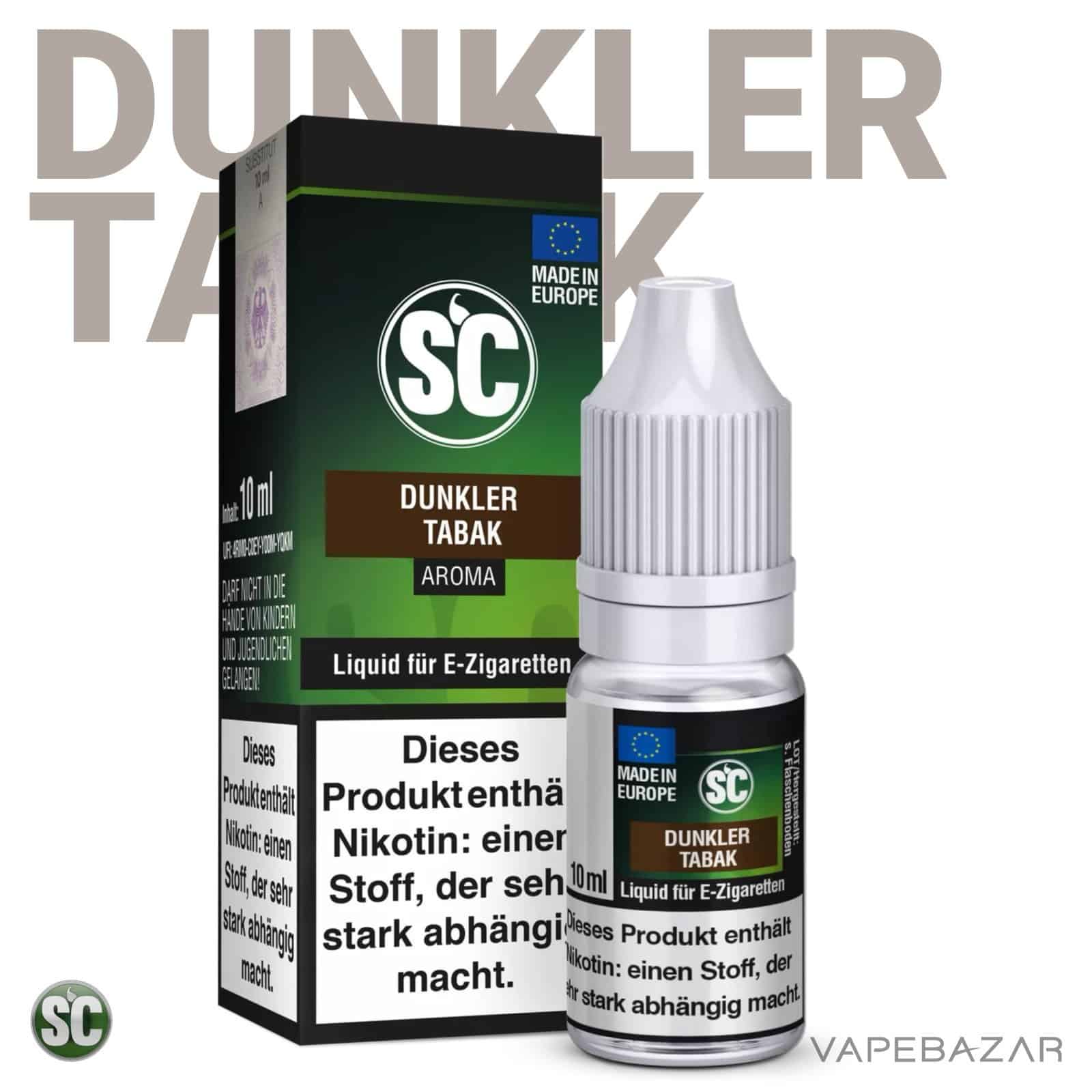 DunklerTabak2 | Vapebazar Sc Red Line Nikotinsalz Liquid - White Coffee