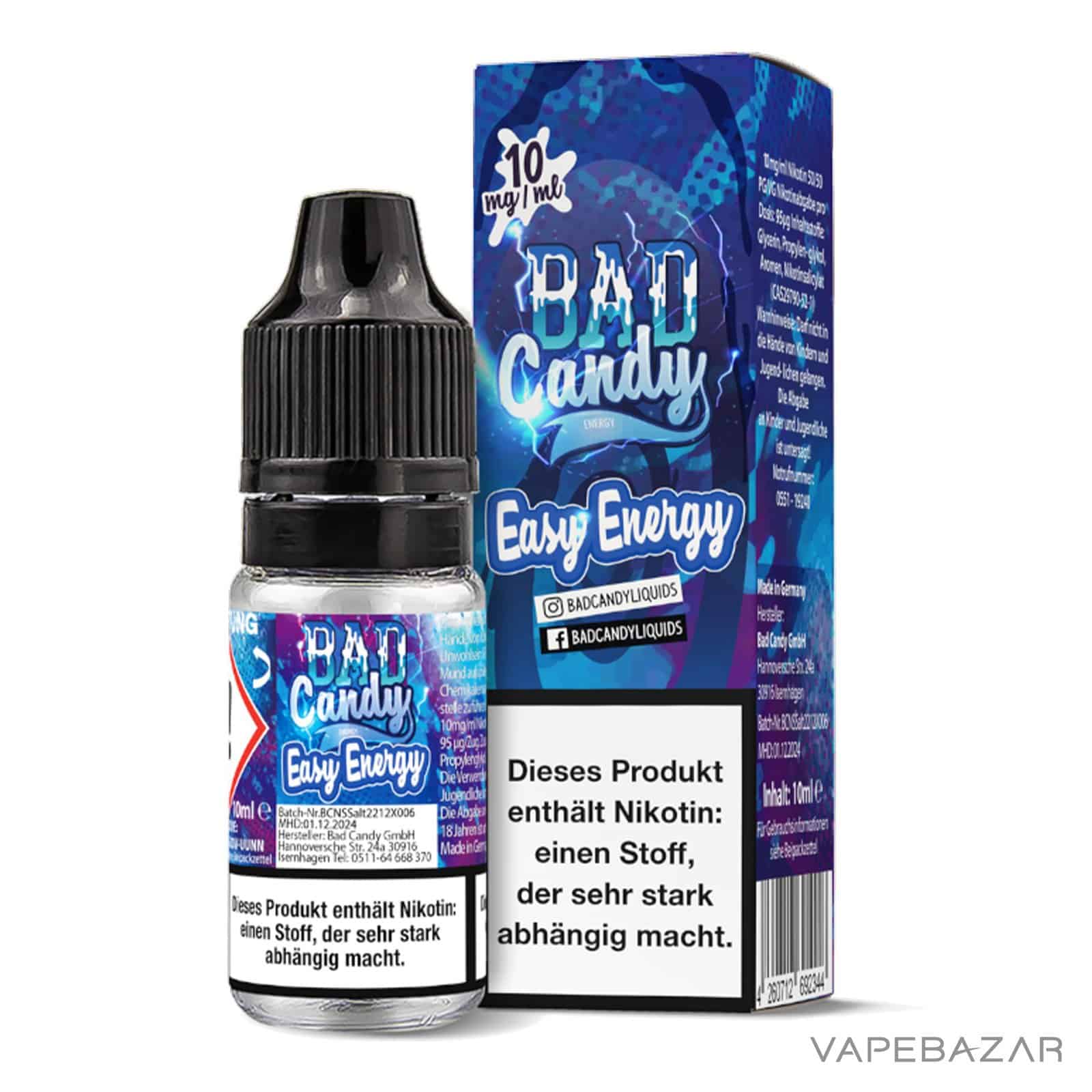 EasyEnergy10 1 | Vapebazar Bad Candy Liquid - Easy Energy