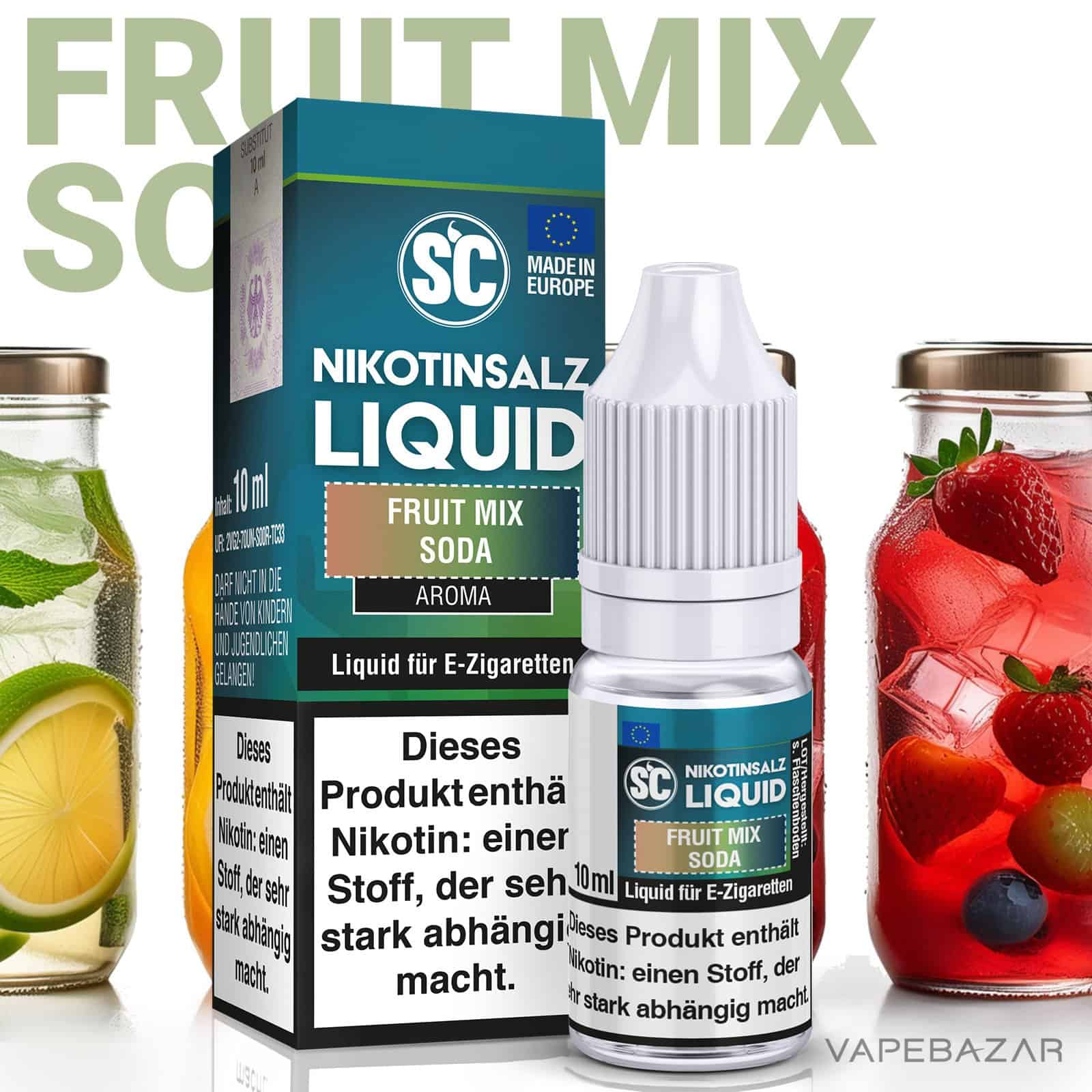 | Vapebazar Vapebazar Sc Nikotinsalz Liquid Fruit Mix Soda