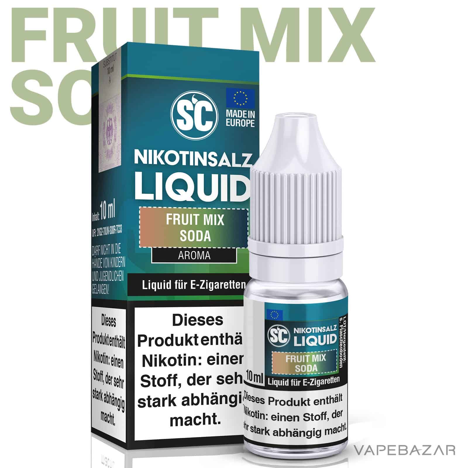 | Vapebazar Vapebazar Sc Nikotinsalz Liquid Fruit Mix Soda