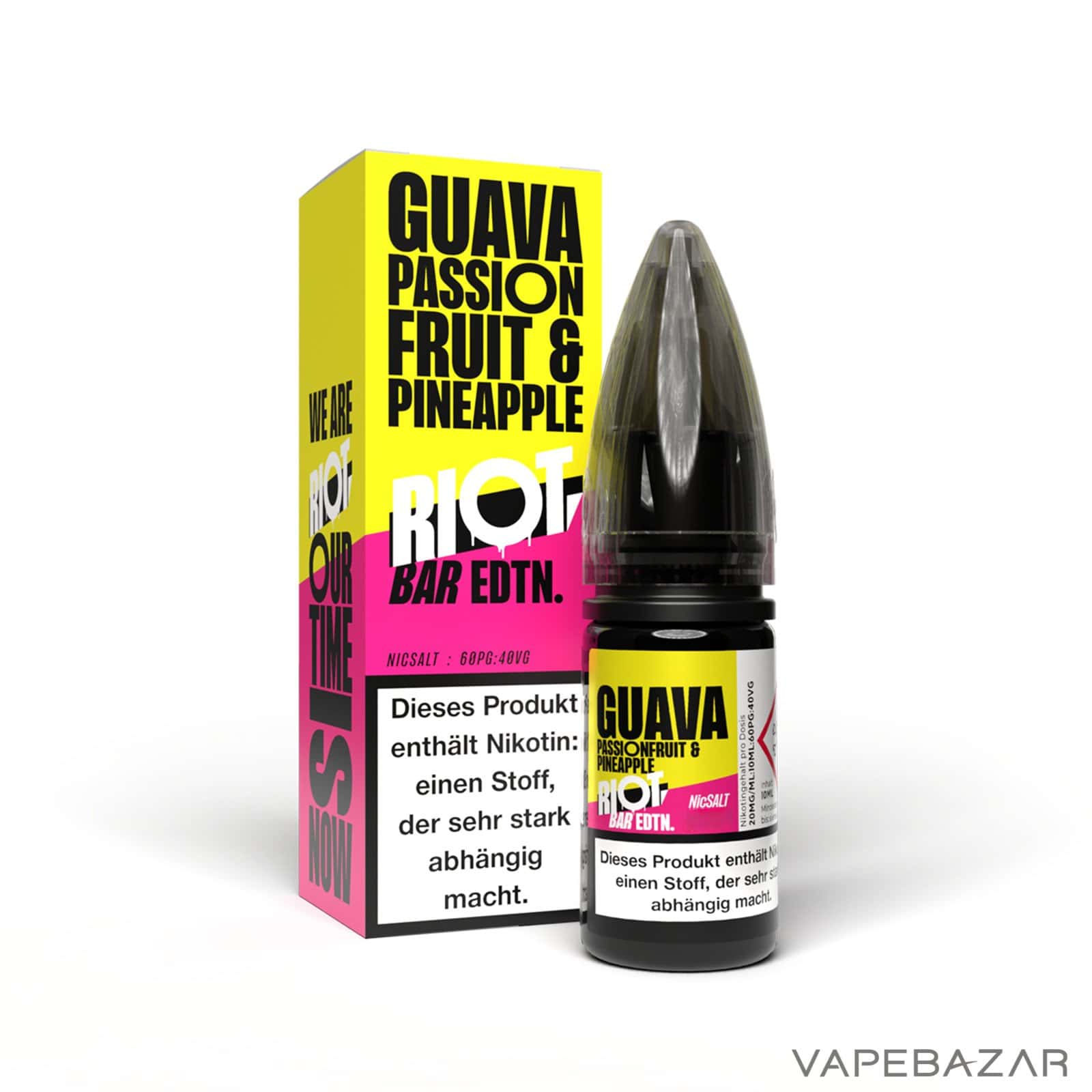 GuavaPassionfruitPineapple3 | Vapebazar Vapebazar Riot Salt Bar Edition Guava Passionfruit &Amp; Pineapple