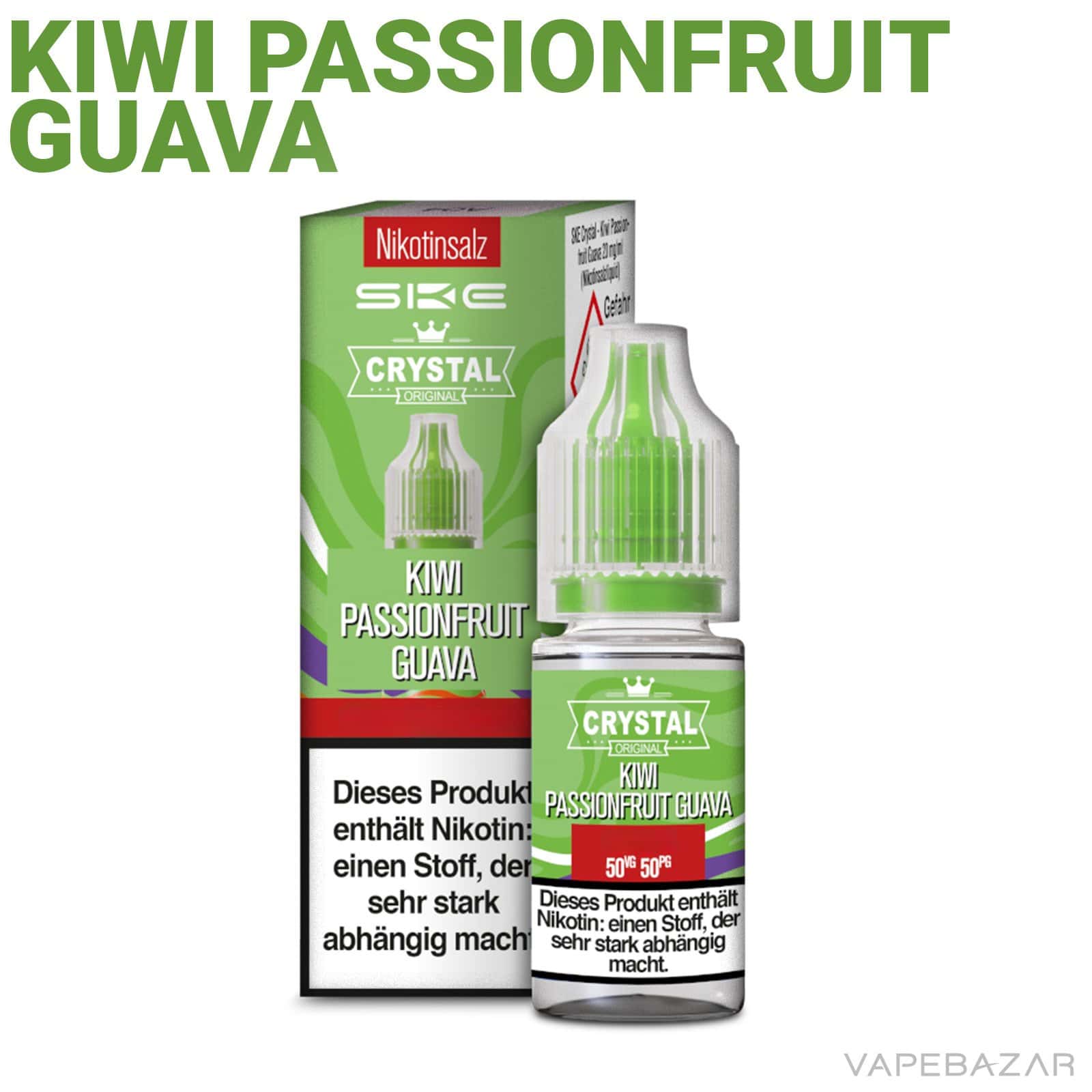 KiwiPassionfuitGuava2 | Vapebazar Vapebazar Ske Crystal Liquid Kiwi Passionfruit Guava
