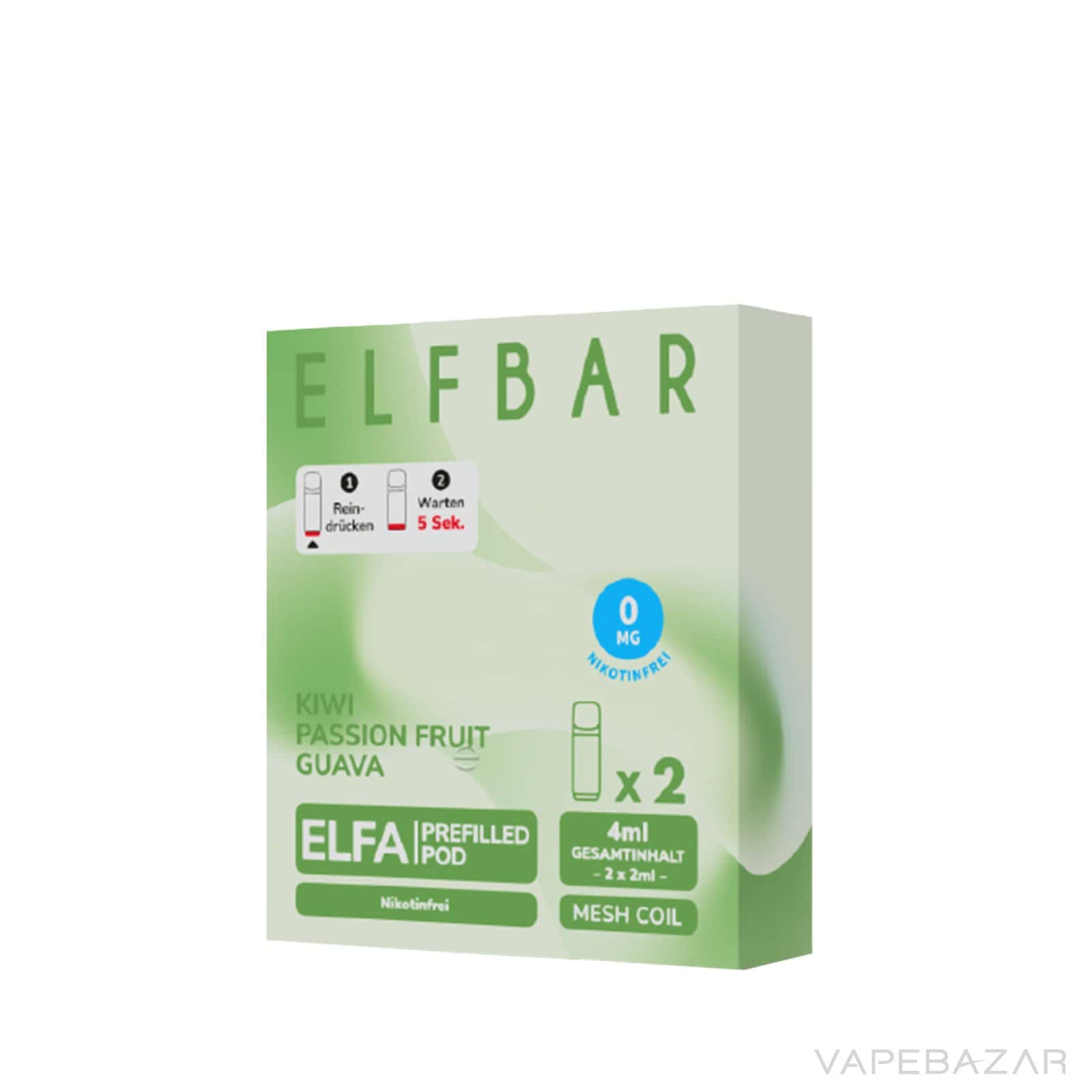 KiwiwPassionFruitGuava3 | Vapebazar Vapebazar Elfbar Elfa Prefilled Pods Kiwi Passion Fruit Guava