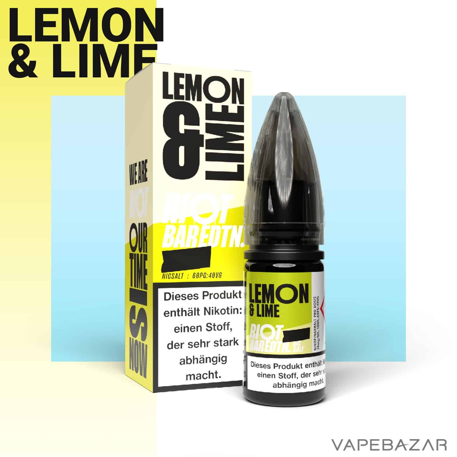 LemonLime2 | Vapebazar Vapebazar Riot Salt Bar Edition Lemon &Amp; Lime