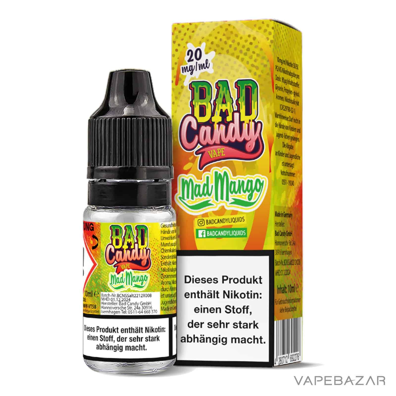 MadMango20 1 | Vapebazar Bad Candy Liquid - Mad Mango