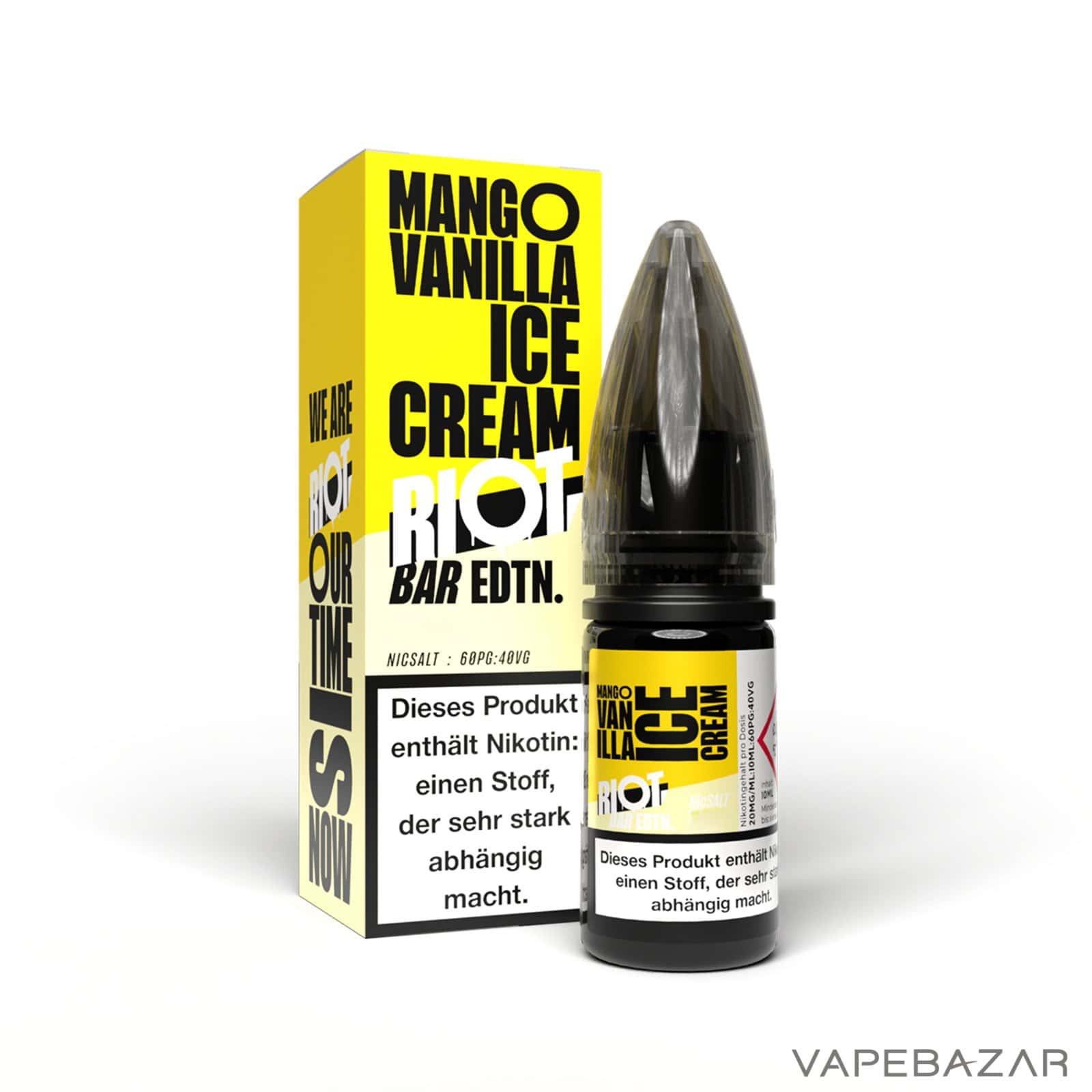 MangoVanillaaIceCream3 | Vapebazar Vapebazar Riot Salt Bar Edition Mango Vanilla Ice Cream
