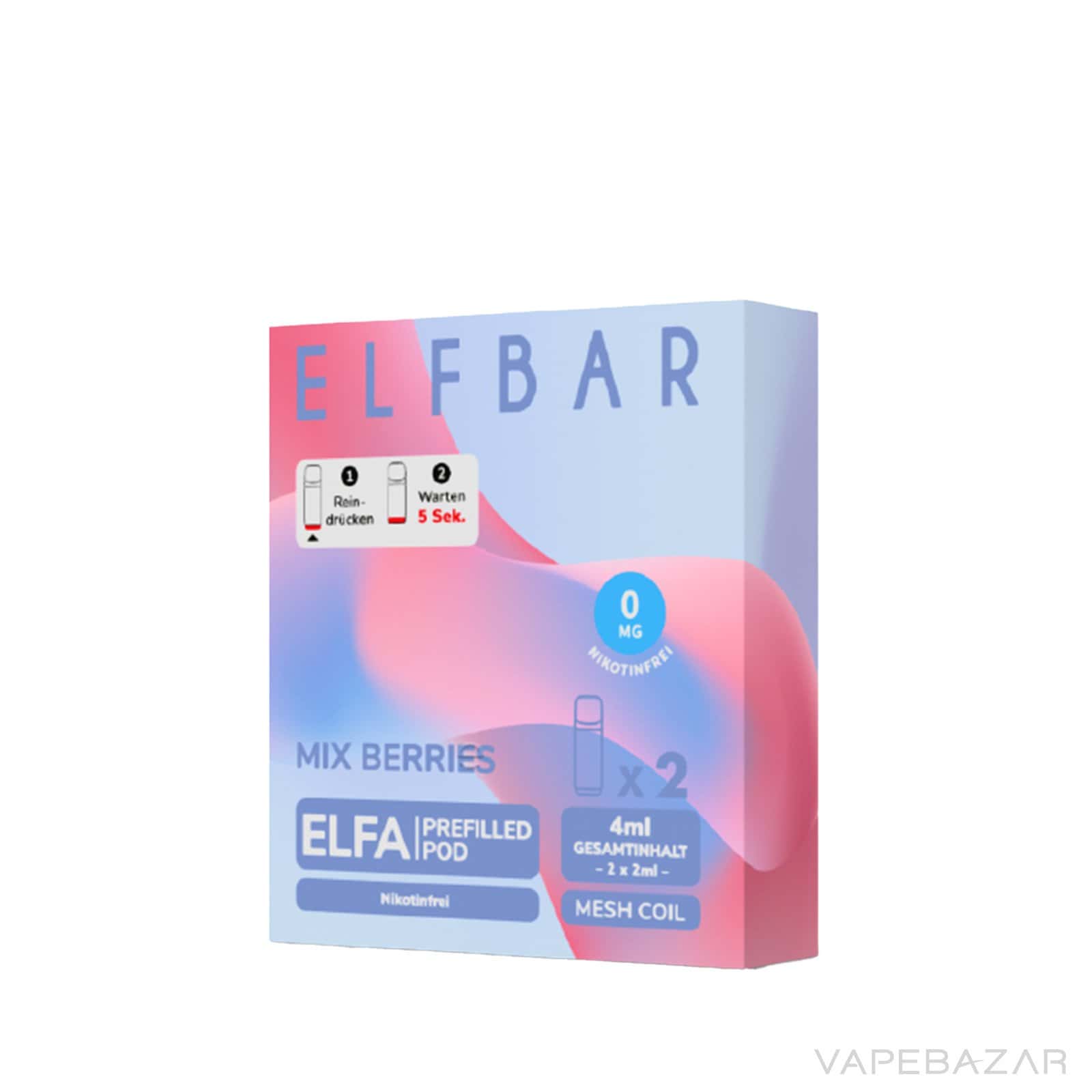| Vapebazar Vapebazar Elfbar Elfa Prefilled Pods Mix Berries