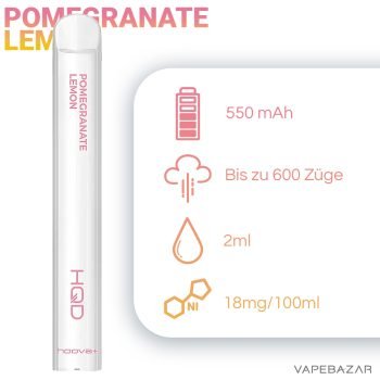 HQD Hoova+ Pomegranate Lemon