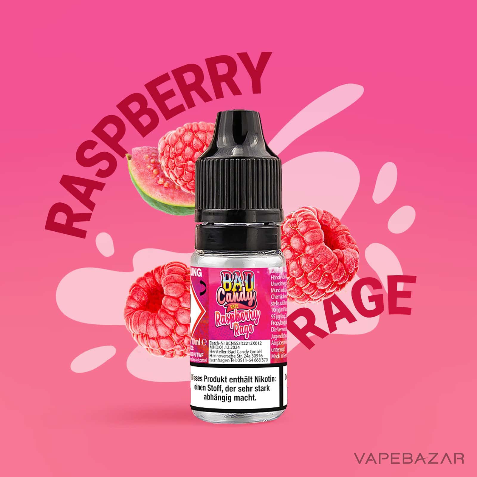 RaspberryRage | Vapebazar Bad Candy Liquid - Raspberry Rage
