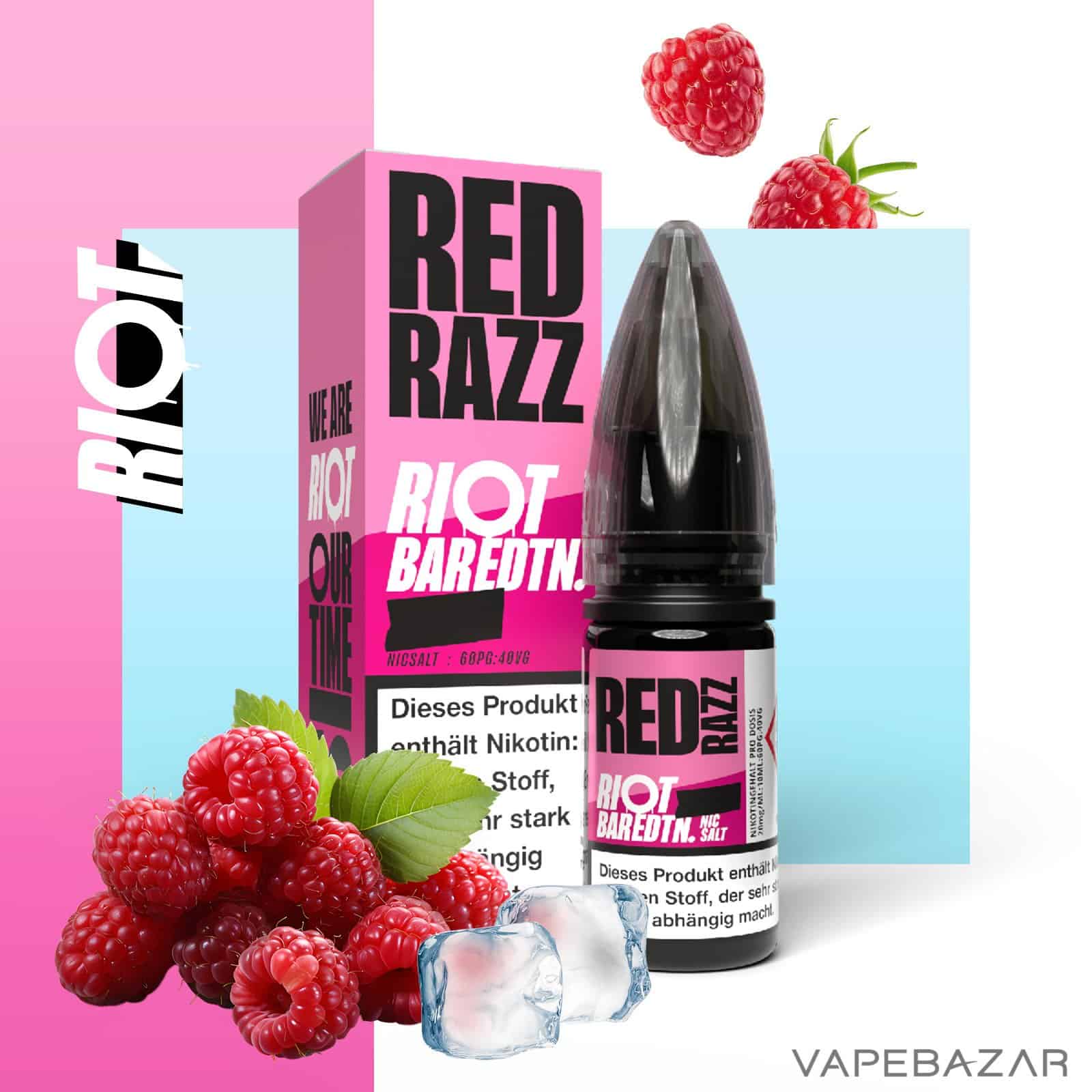 RedRazz | Vapebazar Vapebazar Riot Salt Bar Edition Red Razz