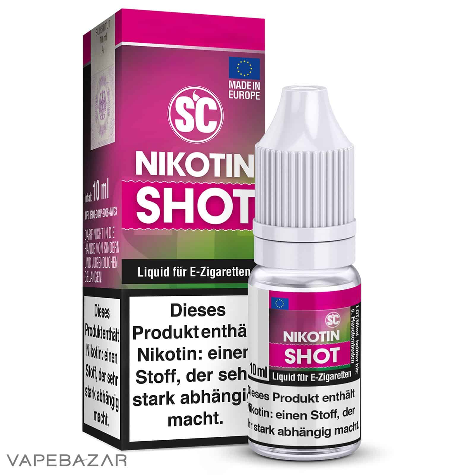 SC Nikotin Shot 10ml 2 | Vapebazar Sc Nikotin Shot 10Ml