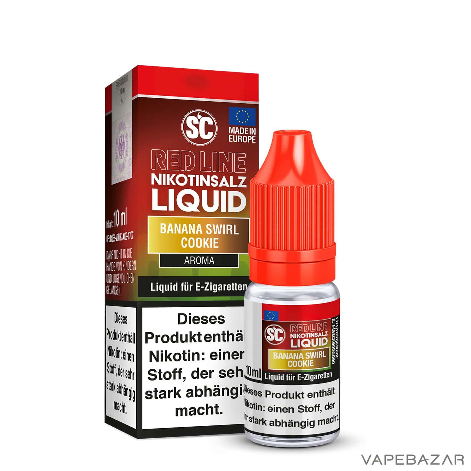 SC Red Line Nikotinsalz Banana Swirl Cookie2 | Vapebazar Sc Red Line Nikotinsalz Banana Swirl Cookie
