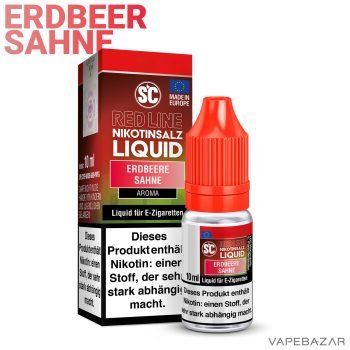 SC Red Line Nikotinsalz Liquid Erdbeere Sahne