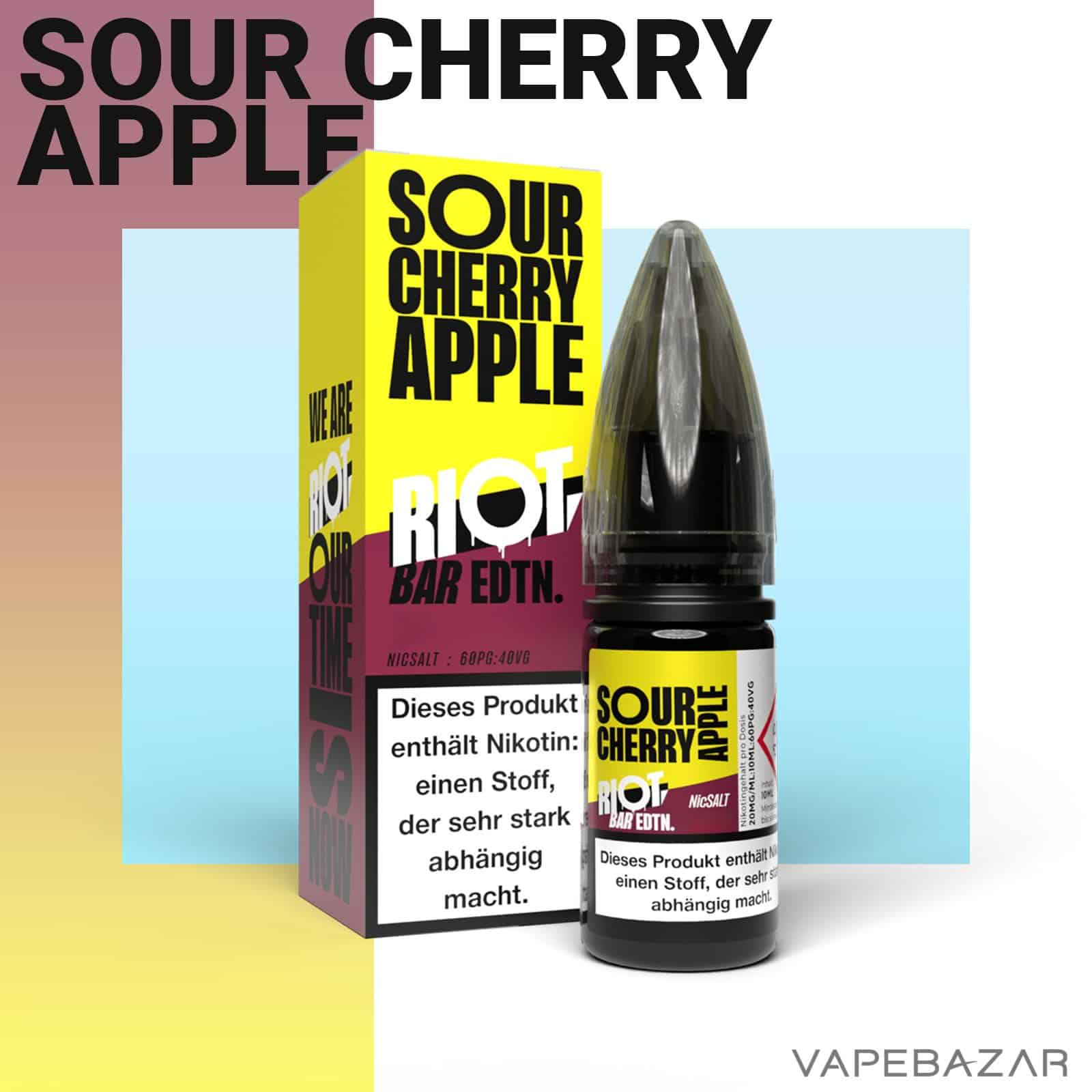 SourCherryApple2 | Vapebazar Vapebazar Riot Salt Bar Edition Sour Cherry Apple