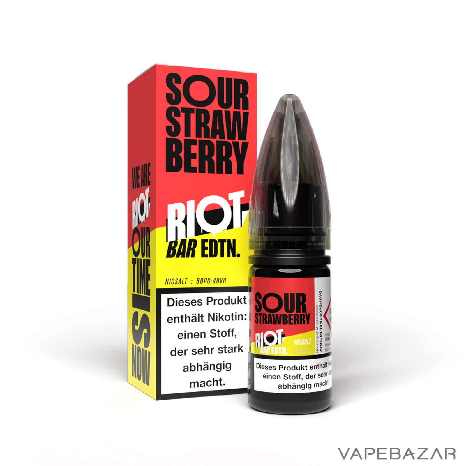 SourStrawbery3 | Vapebazar Vapebazar Riot Salt Bar Edition Sour Strawberry