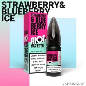 Vapebazar Riot Salt Bar Edition Strawberry & Blueberry