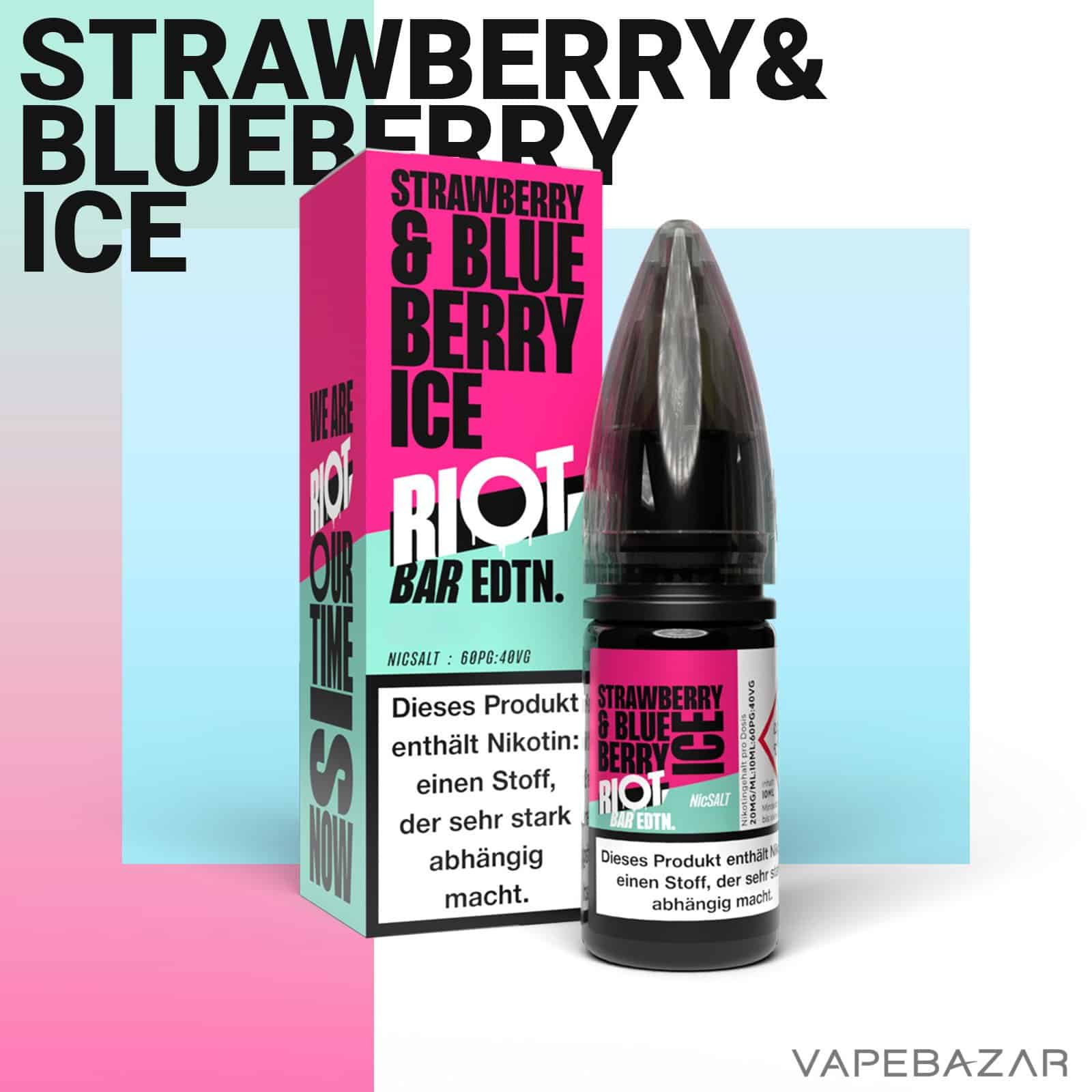 StrawberryBlueberry2 | Vapebazar Vapebazar Riot Salt Bar Edition Strawberry &Amp; Blueberry