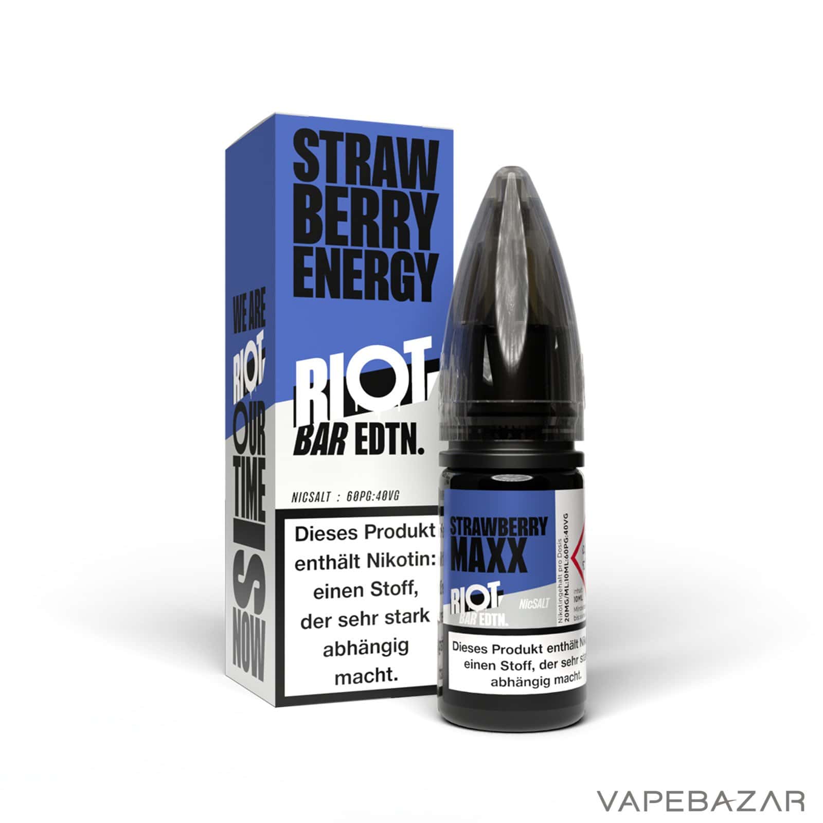 StrawberryEnergy3 | Vapebazar Vapebazar Riot Salt Bar Edition Strawberry Energy