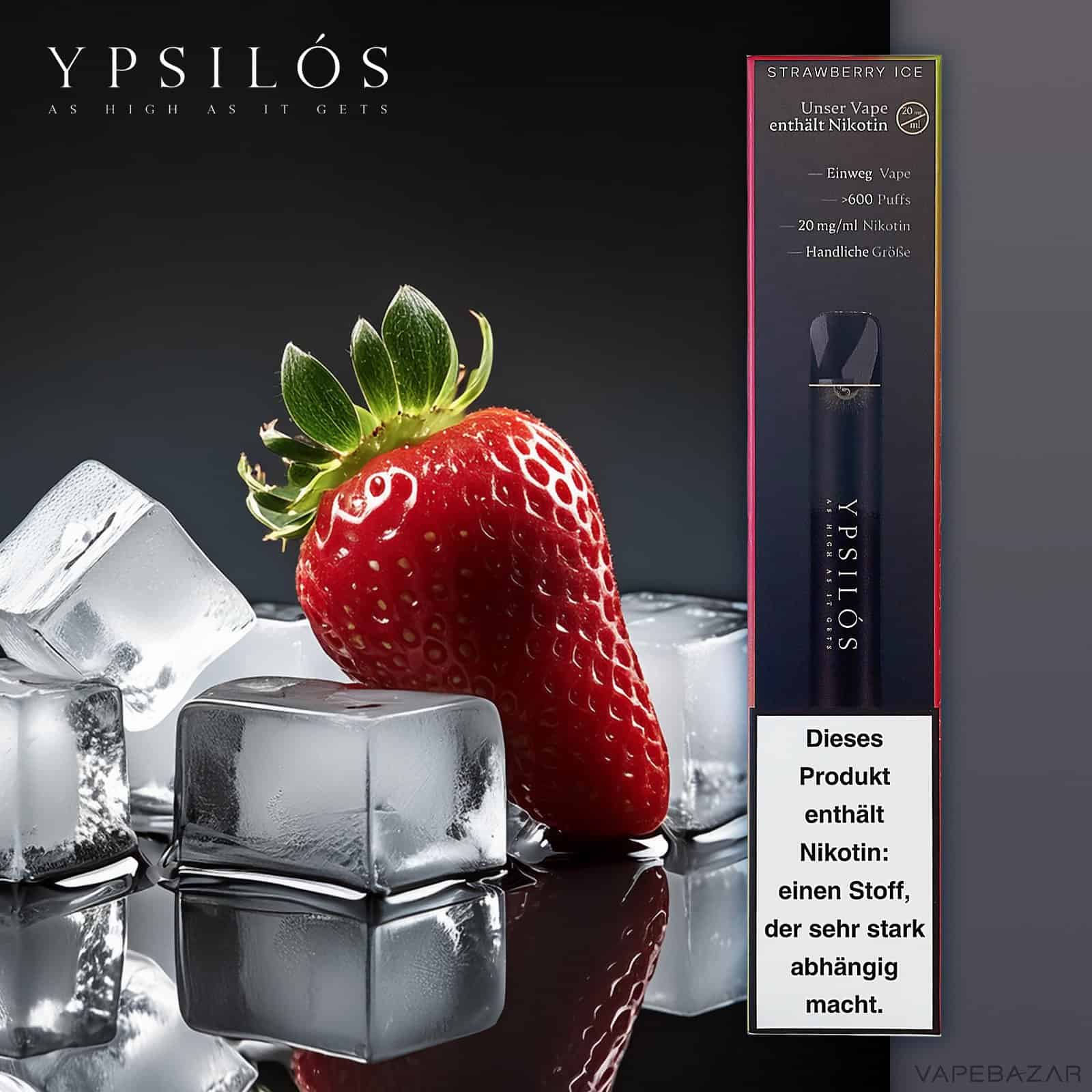 StrawberryIce | Vapebazar Ypsilos Strawberry Ice 1